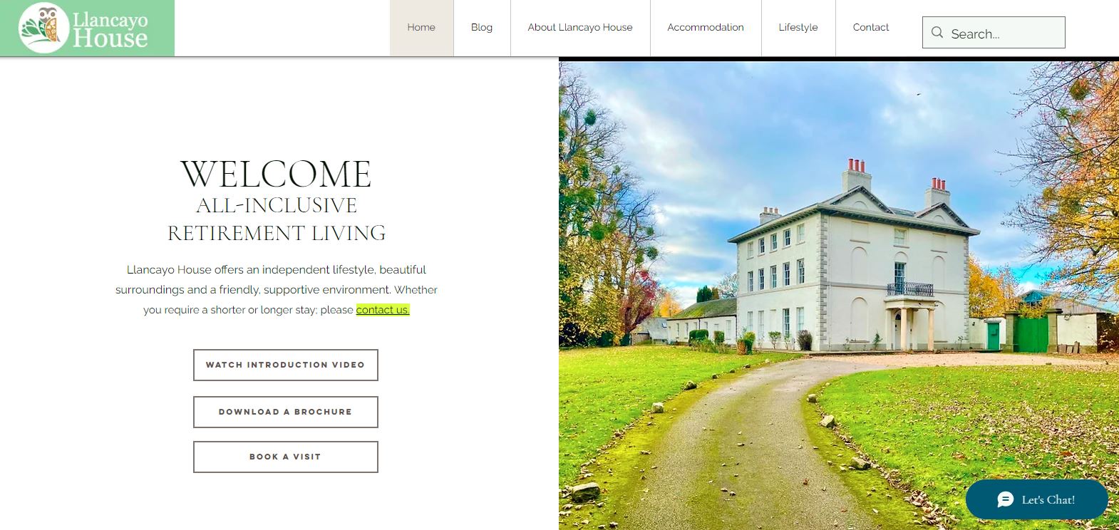 reitrement living website